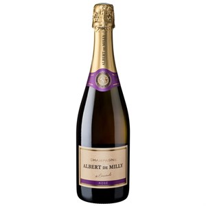 Albert De Milly Champagne Cuvee Rose' Brut