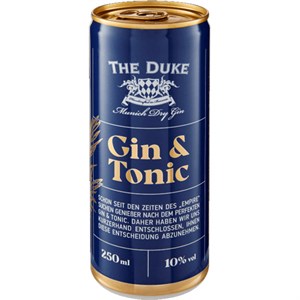 Gin&tonic The Duke 10% 250ml.lattina